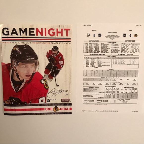 Chicago Blackhawks Official Game Program Magazine Sharp Shooter 2008 2009 - Picture 3 of 16